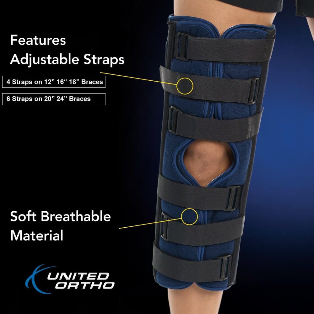 United Ortho 3 Panel Knee Immobilizer- 16 inch - NWT